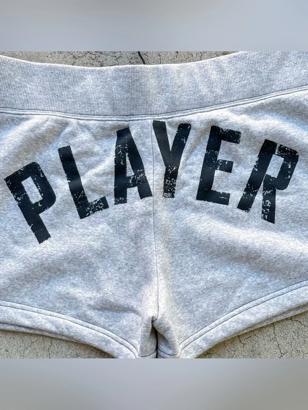 Vintage Deadstock Nike ‘PLAYER’ Short Shorts Women’s Grey Sz Large NWT